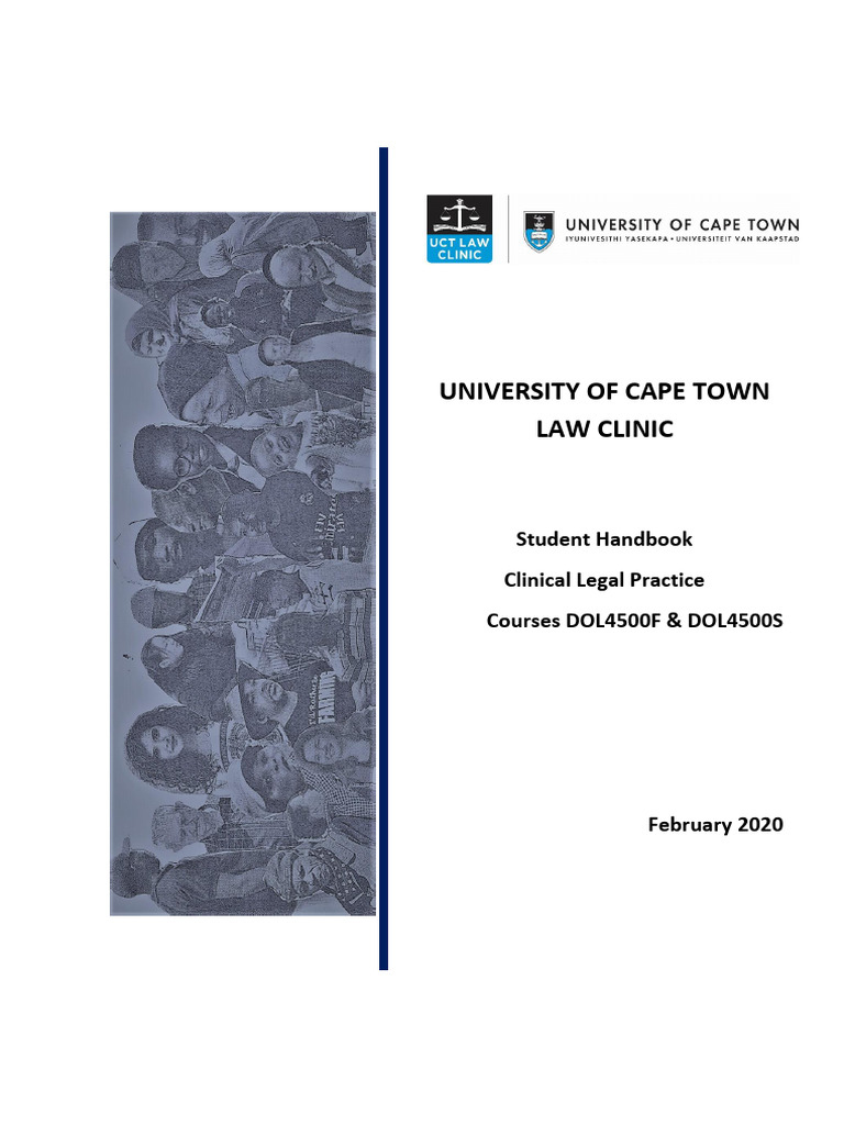 UCT Law Clinic Clinical Practice Handbook | PDF | Mail | Social Justice
