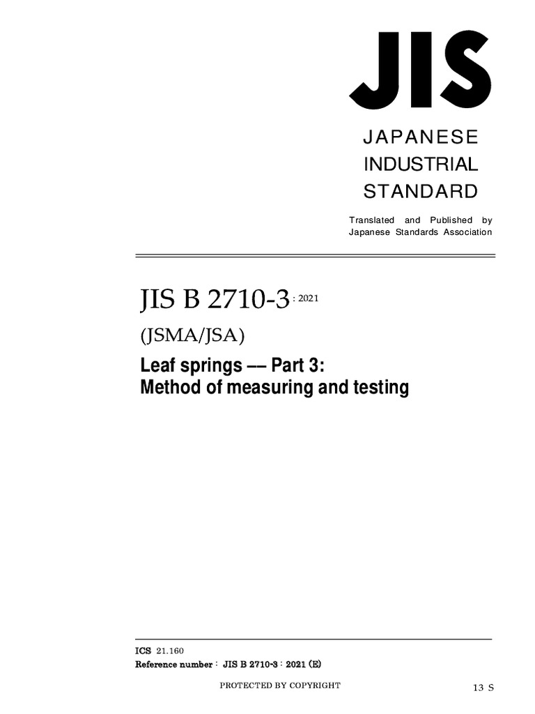 Measuring and Testing Methods for Leaf Springs | PDF | Force | Fatigue ...