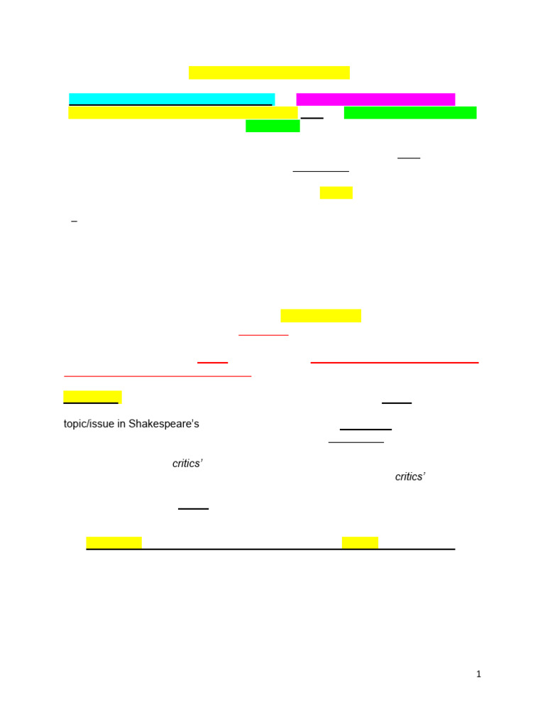 Othello Annotated Bibliography Guide | PDF | Othello | Romeo And Juliet