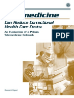 Telemedicine Corretional Health Care Cost