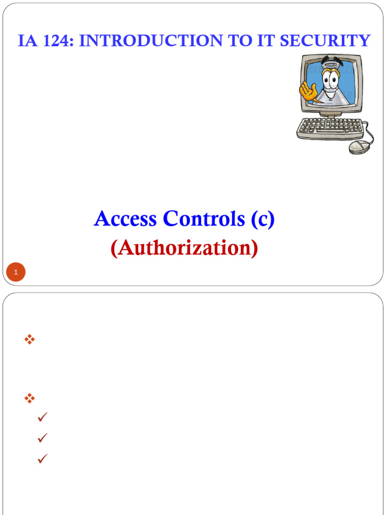 IA 124 Lecture 08 2023-2024 | PDF | Computer Network | Security