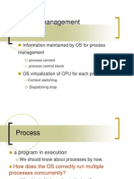 Information Maintained by OS For Process Management