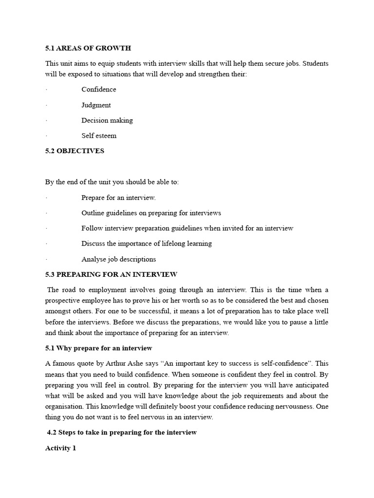 Mock Interview Preparation Essentials | PDF | Body Language