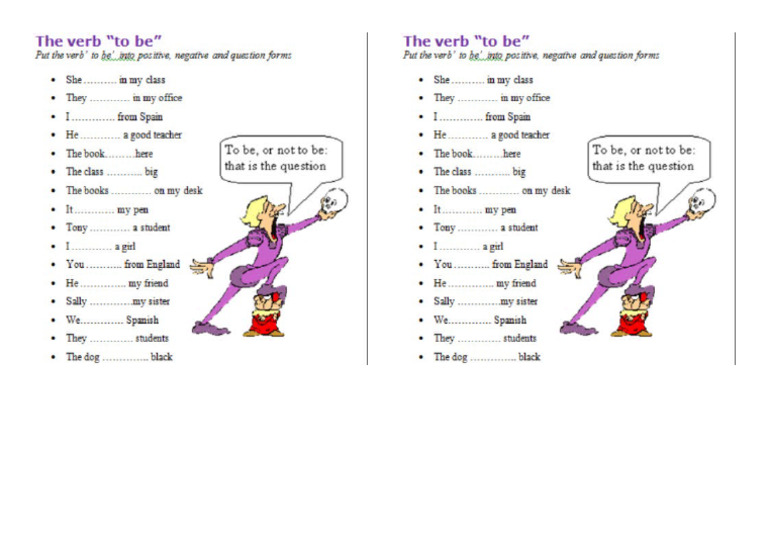Verb To Be 1 | PDF