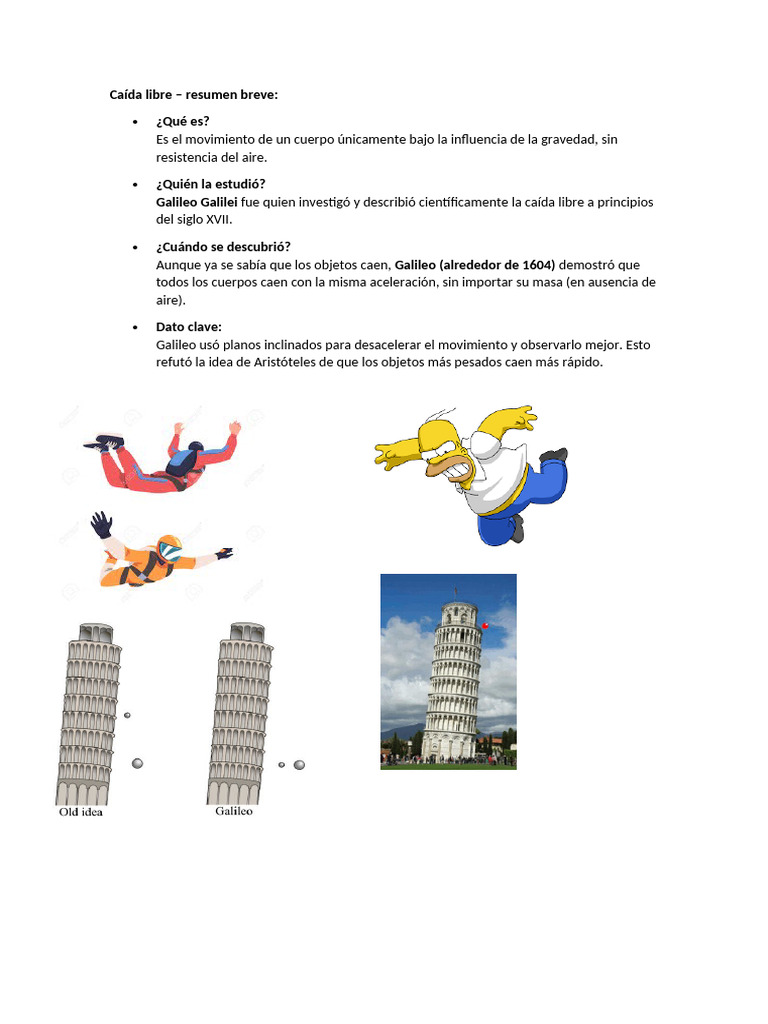 Caída Libre | PDF