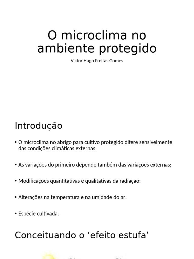 Microclima em Cultivo Protegido | PDF | Umidade | Temperatura
