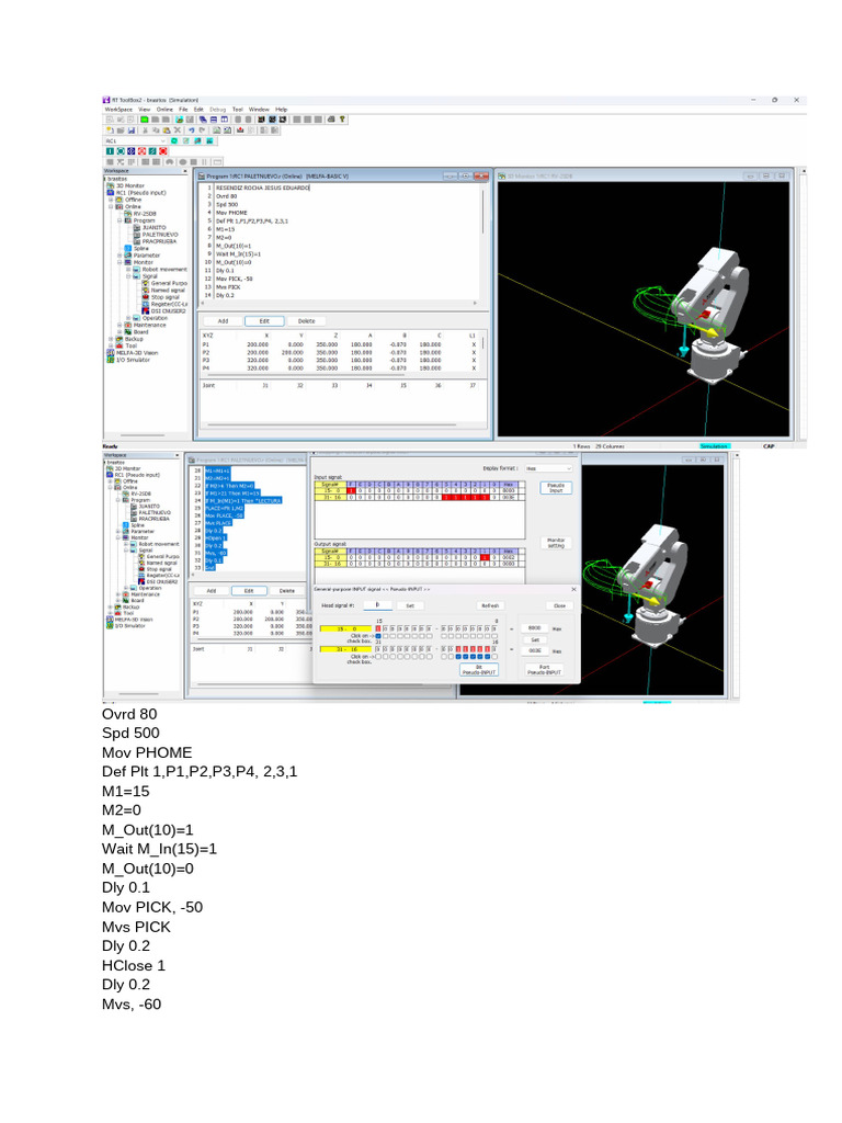 Robotic Movement and Control Script | PDF
