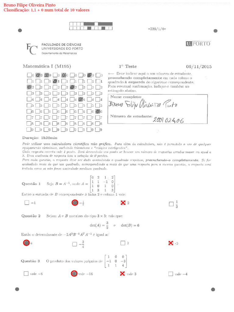 Teste 1-I | PDF