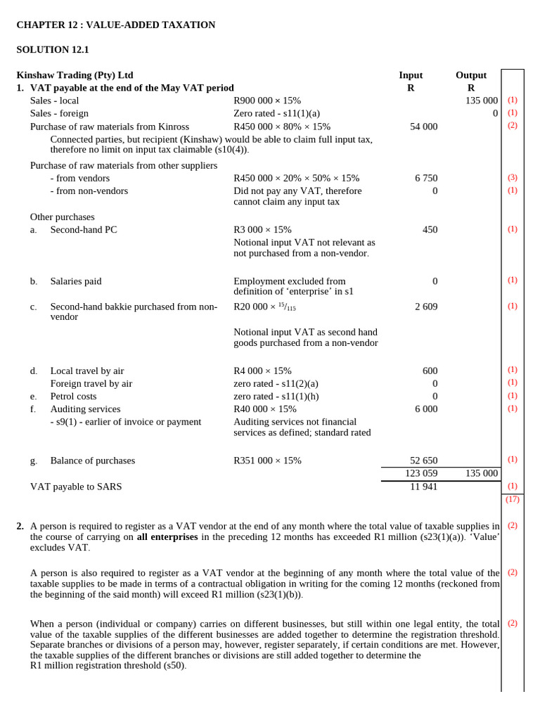 Chapter 12 - VAT 2024 | PDF | Value Added Tax | Taxes
