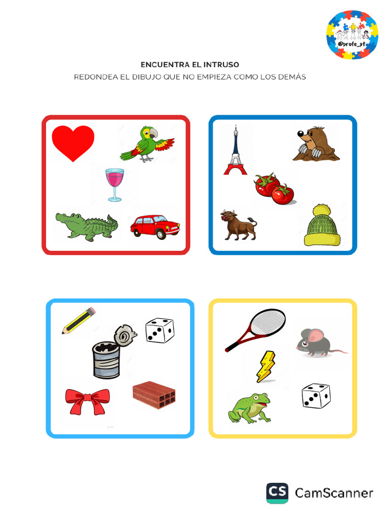 Cuaderno Variado de Actividades de Conciencia Fonológica 1 10 3 MAY | PDF