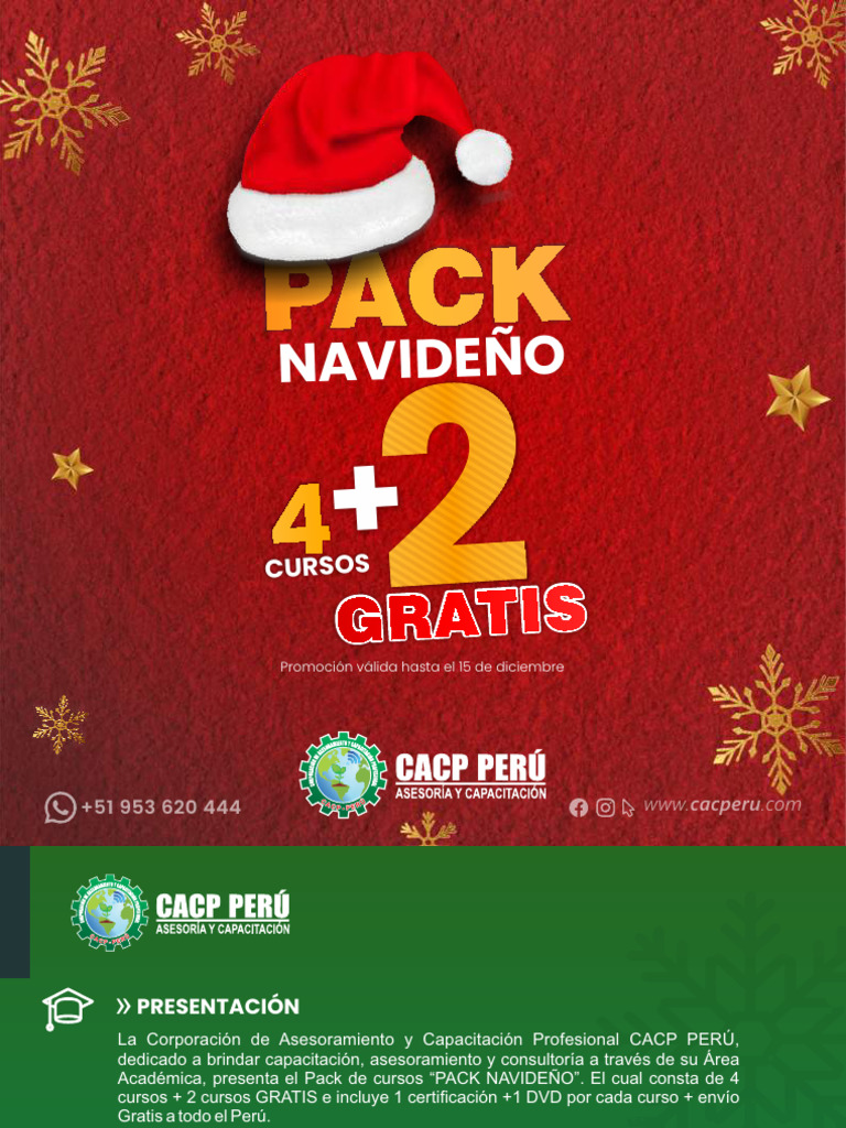 Pack Navideño: 6 Cursos por S/ 300 | PDF | Gestión de proyectos ...