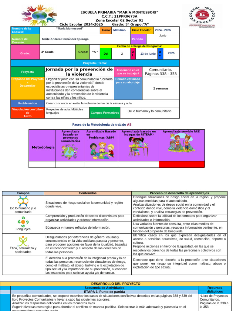 Prevención de Violencia Escolar 2024 | PDF | Violencia | Abuso infantil