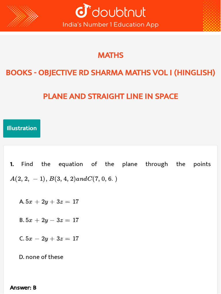 Plane Equations and Geometry Problems | PDF | Geometry | Euclidean Geometry