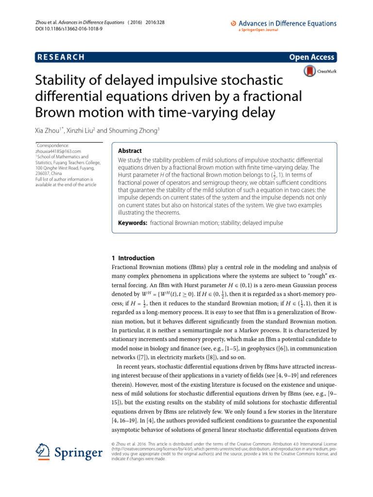 Art - 253A10.1186 - 252Fs13662 016 1018 9 | PDF | Stochastic ...