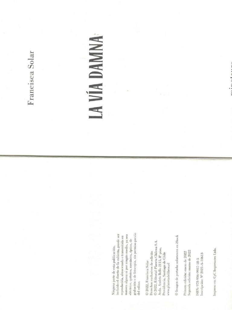 La Via Damna - Francisca Solar | PDF