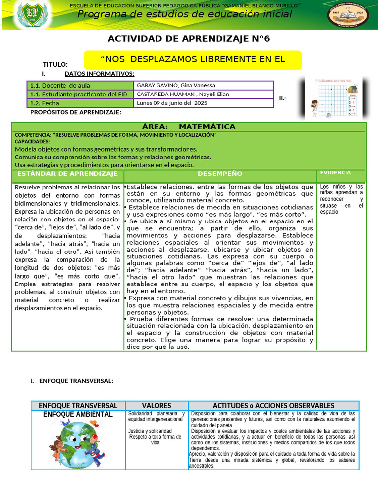 Actividad de Aprendizaje N Del 09al 13 de Junio | PDF | Educación de la ...