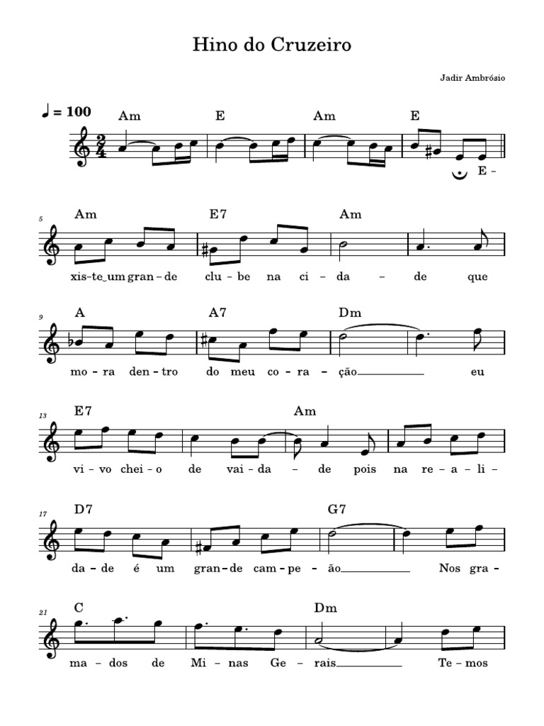 Hino Do Cruzeiro | PDF