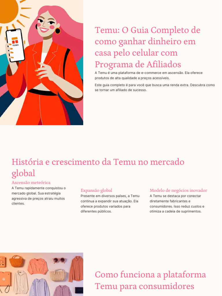 Ganhe Dinheiro com o Programa Temu | PDF | E-commerce | Business