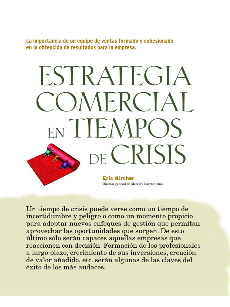 Estrategia Comercial en Crisis | PDF | Marketing | Mercado (economía)