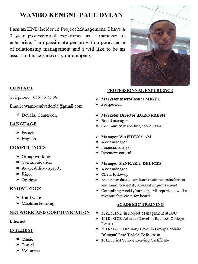 CV WAMBO | PDF