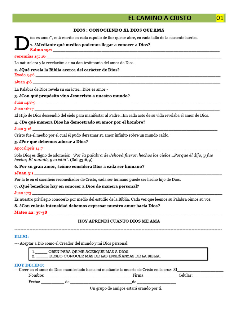 Conociendo el Amor de Dios en Cristo | PDF | Dios | Cristo (título)
