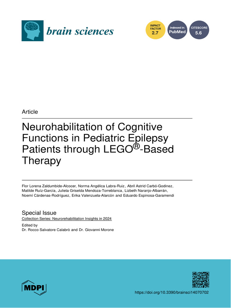 Brainsci 14 00702 With Cover | PDF | Executive Functions | Epilepsy