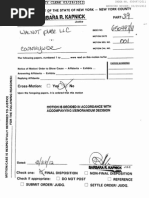 New York Supreme Court Order Dismissing Walnut Place MBS Suit