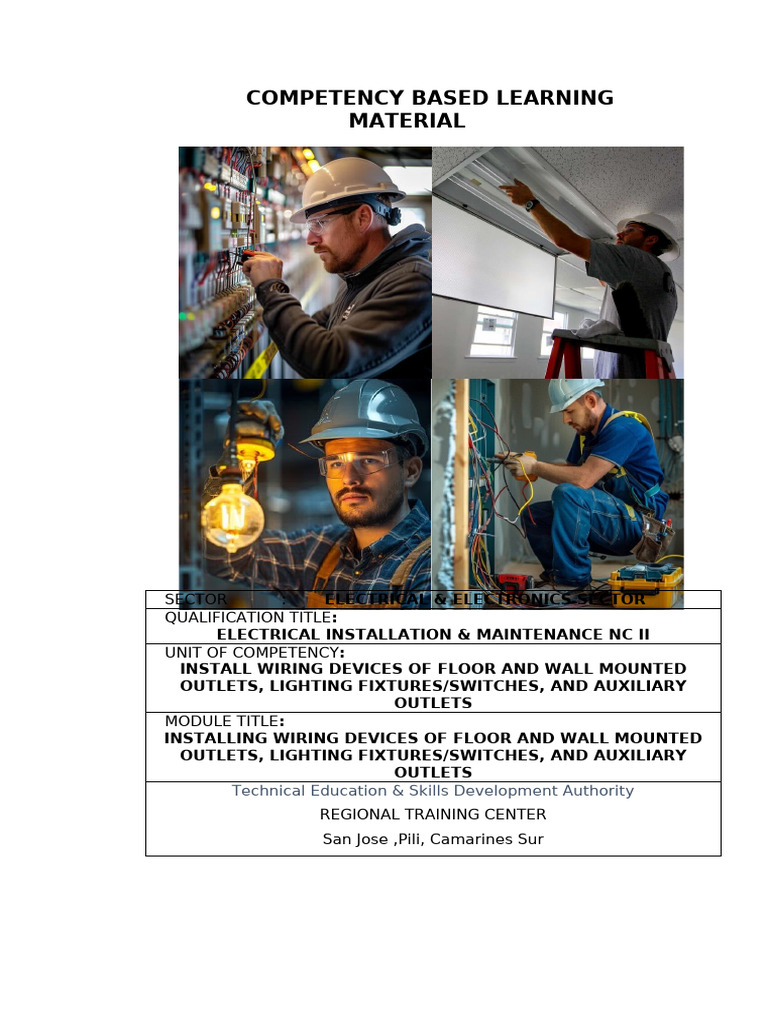Electrical Installation Competency Guide | PDF