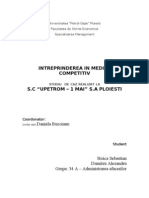 A in Mediul Competitiv - Studiu de Caz Realizat La SC Upetrom - 1 Mai SA Ploiesti