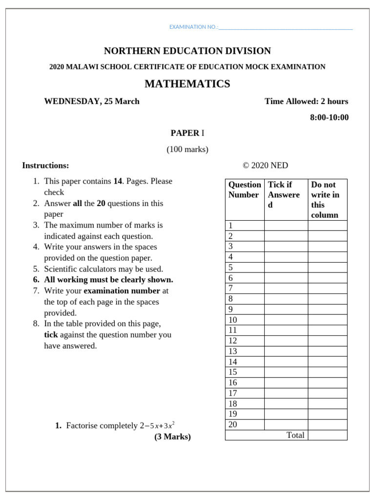 2020 Ned Mock Math I | PDF | Circle | Euclidean Geometry
