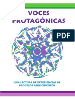 Voces Protagónicas. Una Lectura de Experiencias de Procesos Participativos