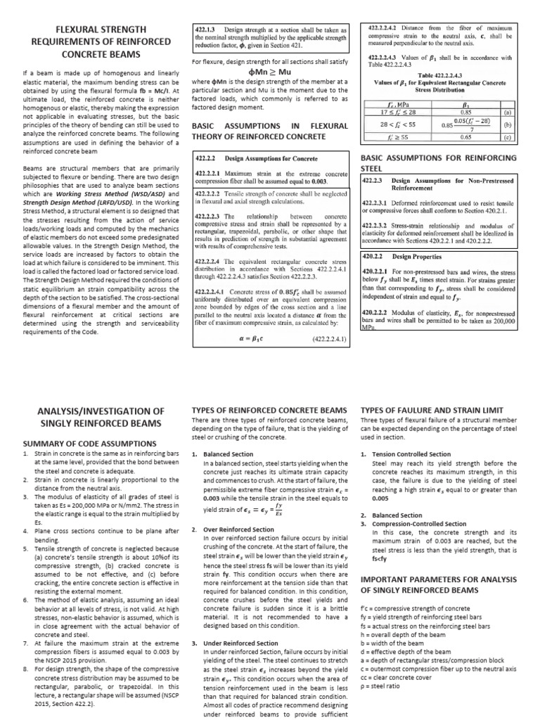 Iii. Flexural Strength Requirements Analysis of SRB | PDF | Strength Of ...