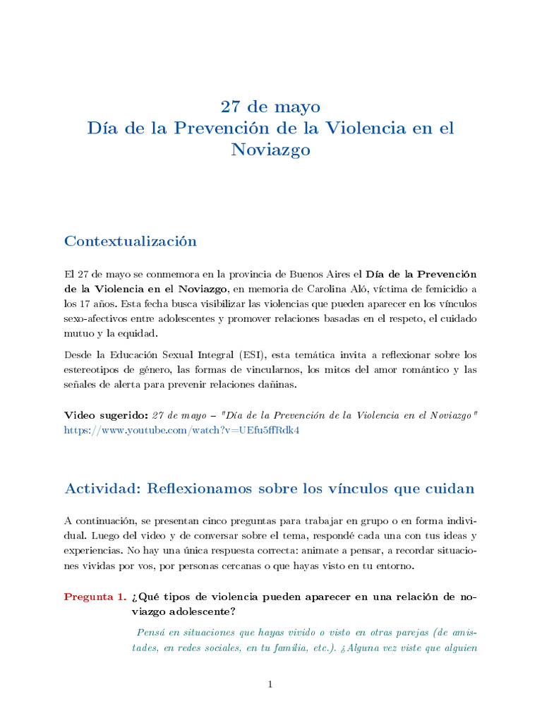 Prevención de Violencia en Noviazgo | PDF | Violencia | La sexualidad ...