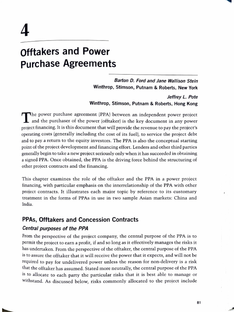 PPA Dynamics with Offtakers in Asia | PDF | Business Economics | Economies