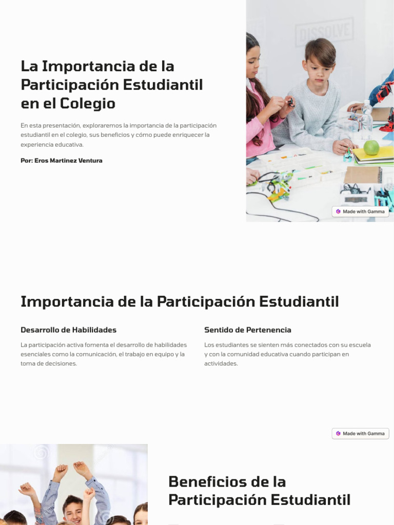 Importancia de la Participación Estudiantil | PDF | Aprendizaje | Escuelas