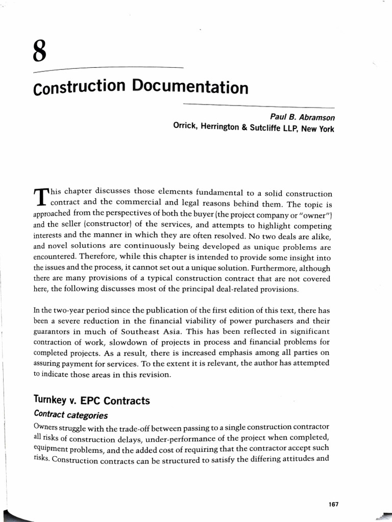 Chap 8 - Construction Documentation | PDF