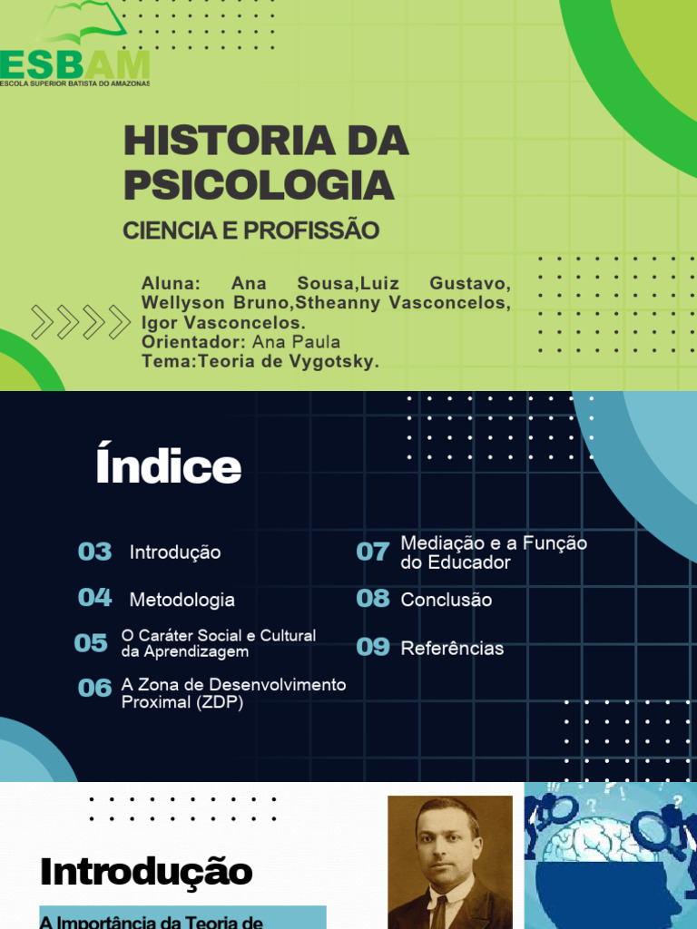 Teoria de Vygotsky na Educação | PDF | Aprendizado | Mediação