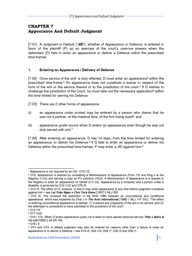 Default Judgment Application Guidelines | PDF | Judgment (Law ...