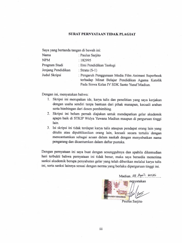 Pengesahan | PDF