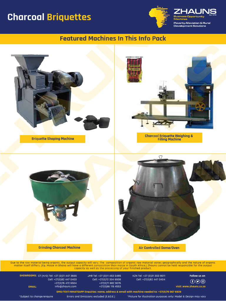 Charcoal Briquette Machines for Sale | PDF