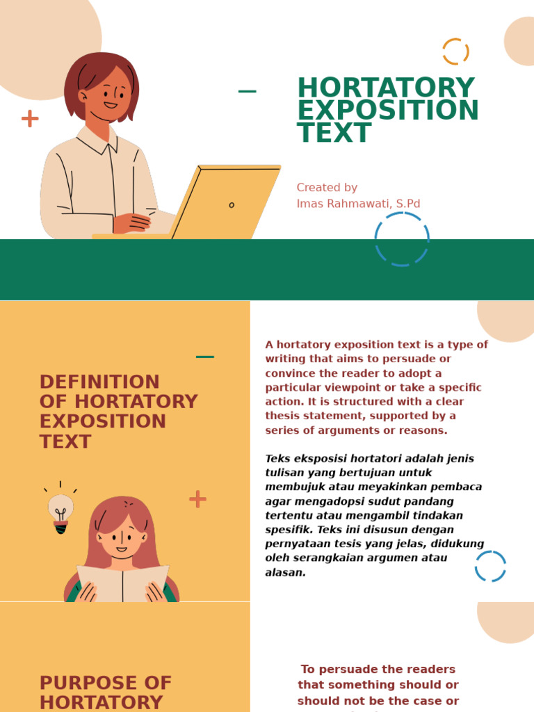 Hortatory Exposition Text | PDF | Verb | Grammar