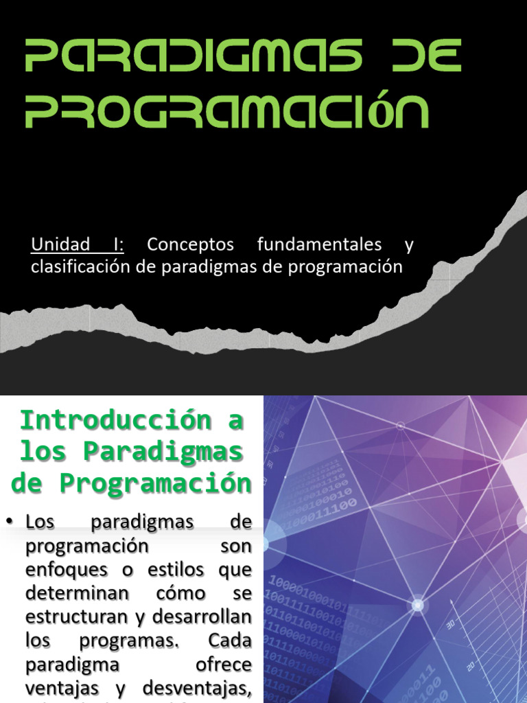 Clasificación de Paradigmas de Programación | PDF | Paradigmas de ...