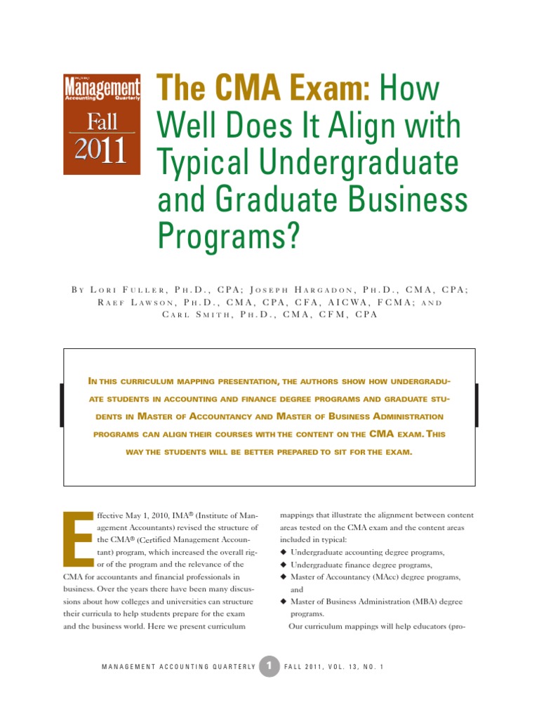 MAQ Fall 2011 Lawson | PDF | Career & Growth | Finance & Money Management