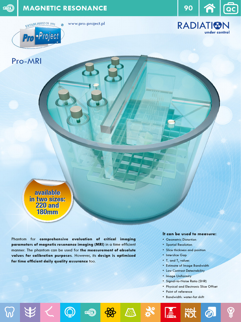 Pro-MRI Phantom for MRI Quality Assurance | PDF | Magnetic Resonance ...