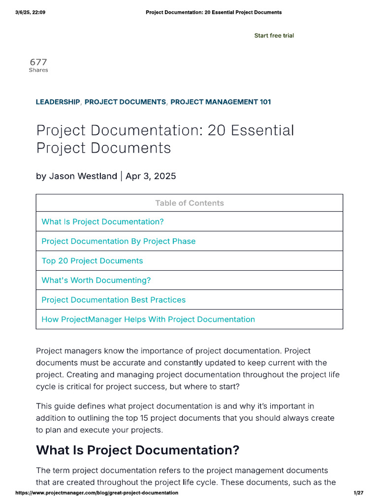 Project Plan | PDF