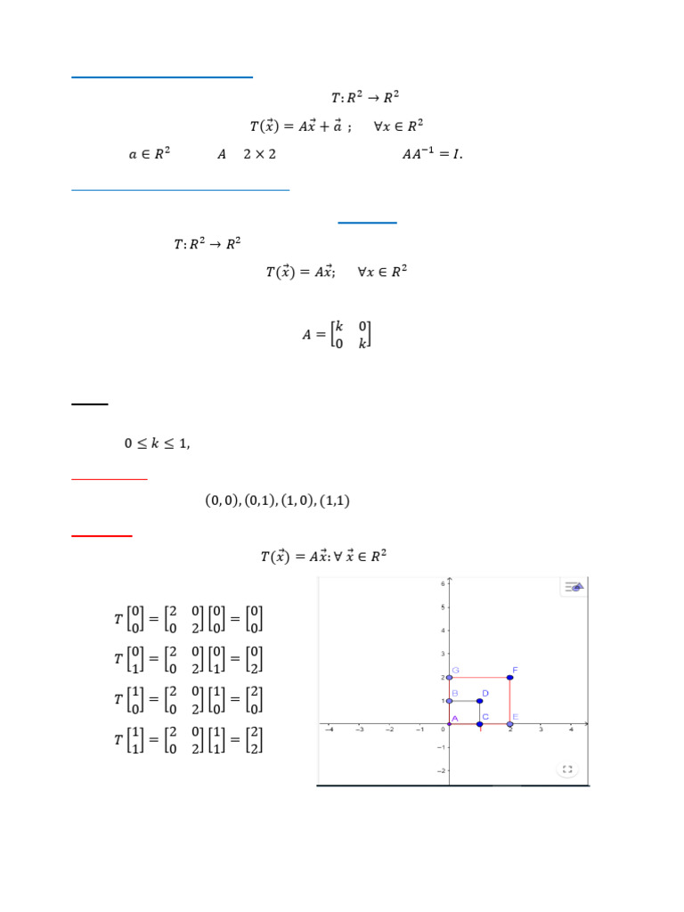 Understanding Affine Transformations | PDF | Mathematical Objects ...
