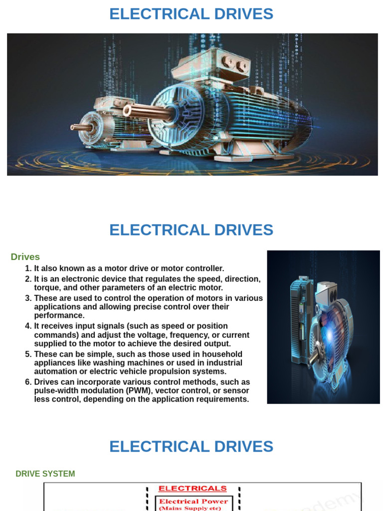Drives Electrical - New 2024 | PDF | Electric Motor | Servomechanism