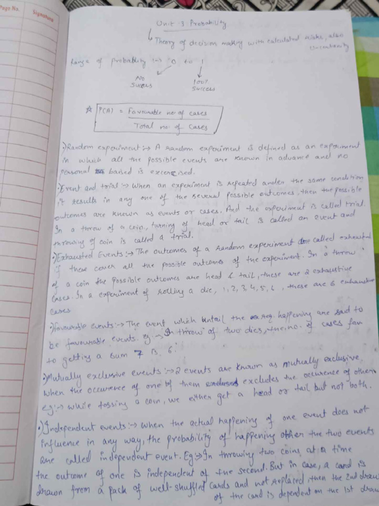 Unit 3 Probability | PDF