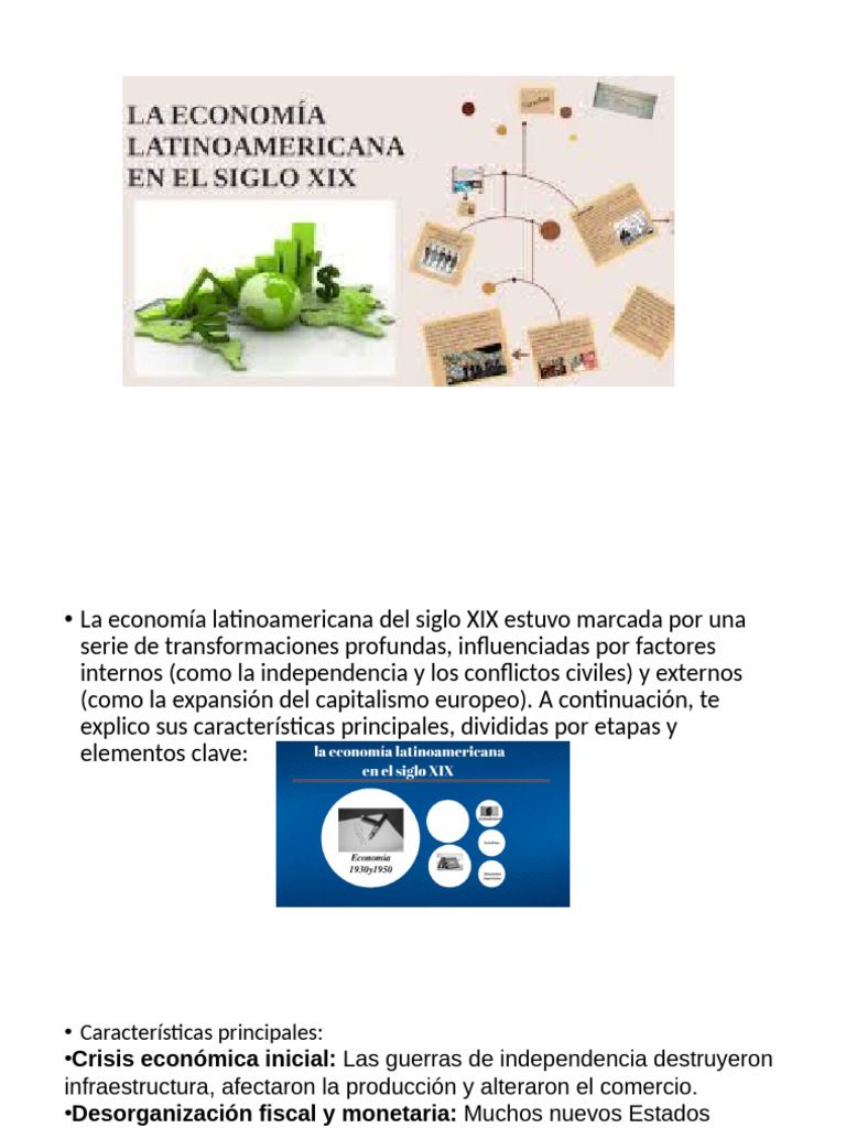 Economía latinoamericana en el siglo XIX | PDF | America latina | Economias