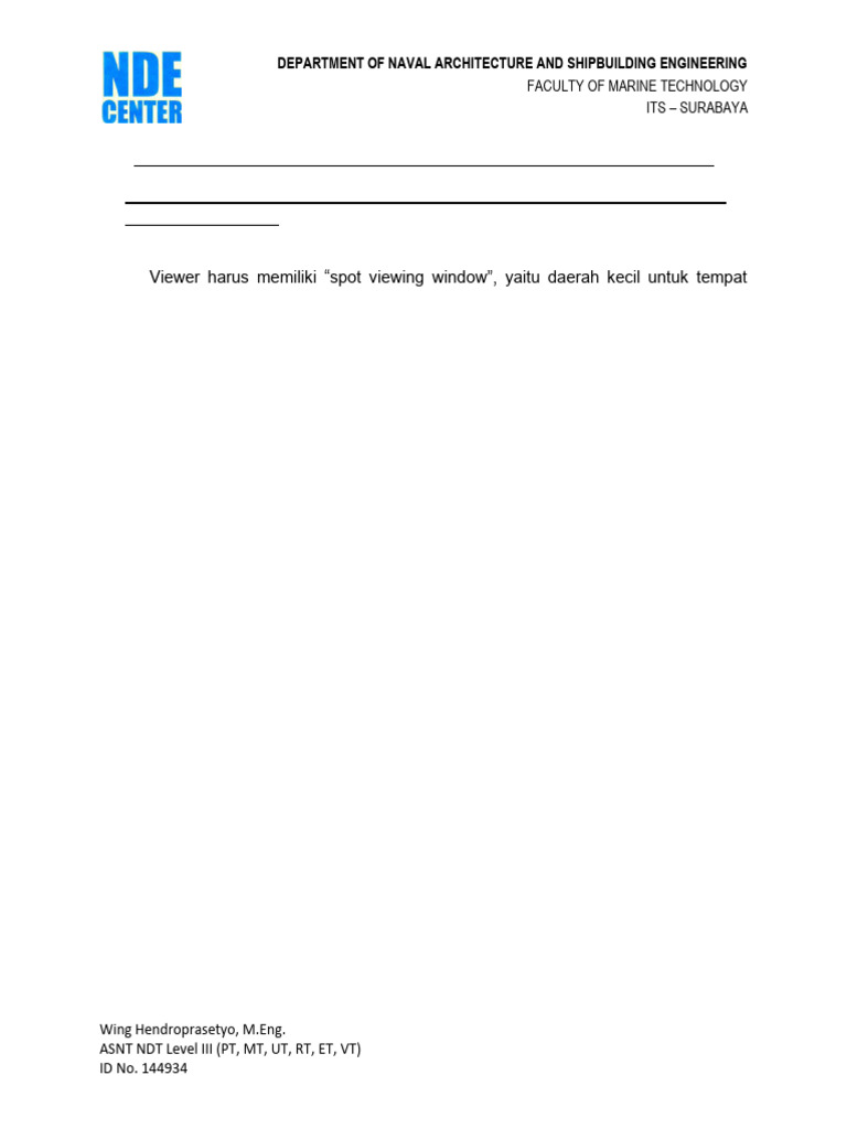 Evaluasi Film Radiografi RT NDT | PDF